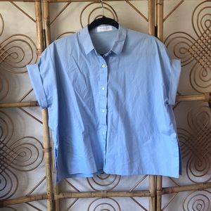 Everlane button up dress top